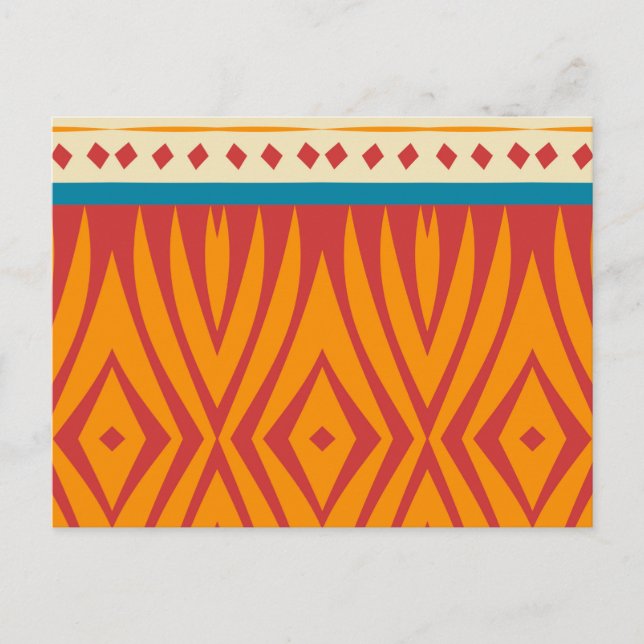 Carte Postale Formes en couleurs rétro (Devant)