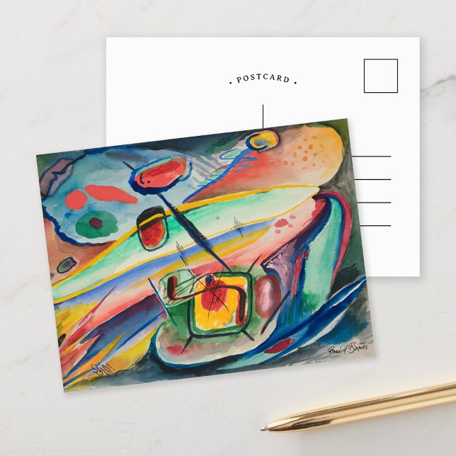 Carte Postale Formulaires Abstraits | Rudolf Bauer (Créateur téléchargé)