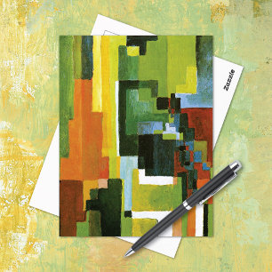Carte Postale Formulaires colorés Abstrait août Macke