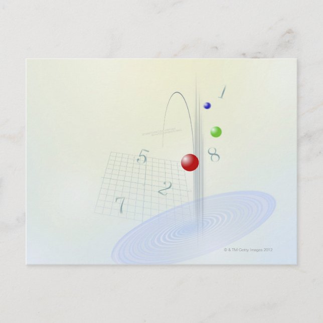 Carte Postale Formule, graphique, symboles mathématiques 10 (Devant)