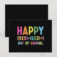 Formule Mathématique 100 Jours D'école Drôle Prof 