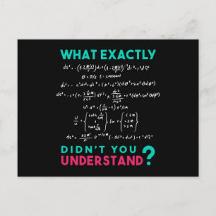 Carte Postale Formule physique : blague