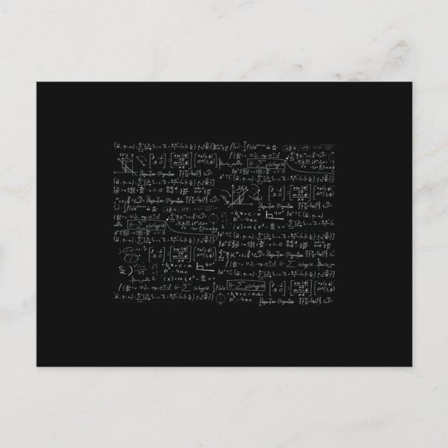 Carte Postale Formules de Mathématiques Motif (Devant)