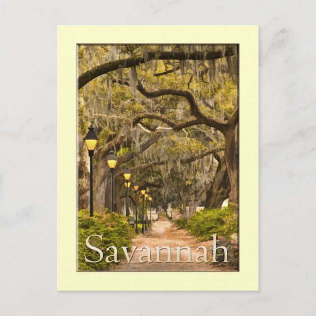 Carte Postale Forsyth Park - Savannah, GA (Devant)