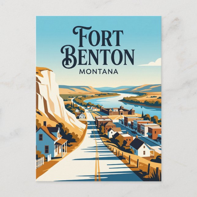 Carte Postale Fort Benton États-Unis (Devant)