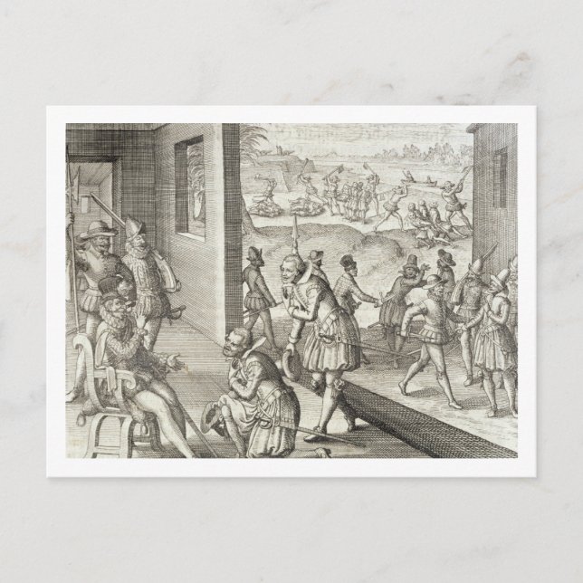 Carte Postale Fort Caroline, 1565, from 'New (Devant)