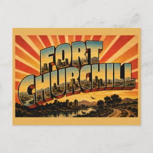 Carte Postale Fort Churchill Nevada Ruines Adobe Rivière Carson