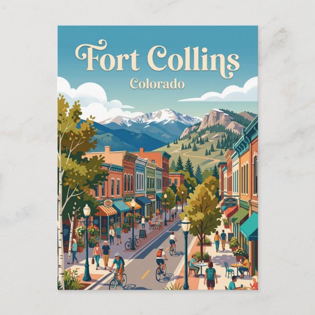 Carte Postale Fort Collins Colorado (Devant)