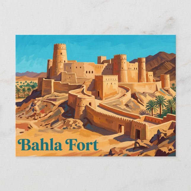 Carte Postale Fort de Bahla Oman (Devant)