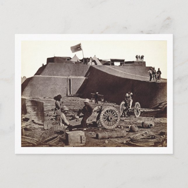Carte Postale Fort de Pehlang, 1860 (en argent albumen) (Devant)