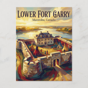 Carte Postale Fort Garry inférieur Canada