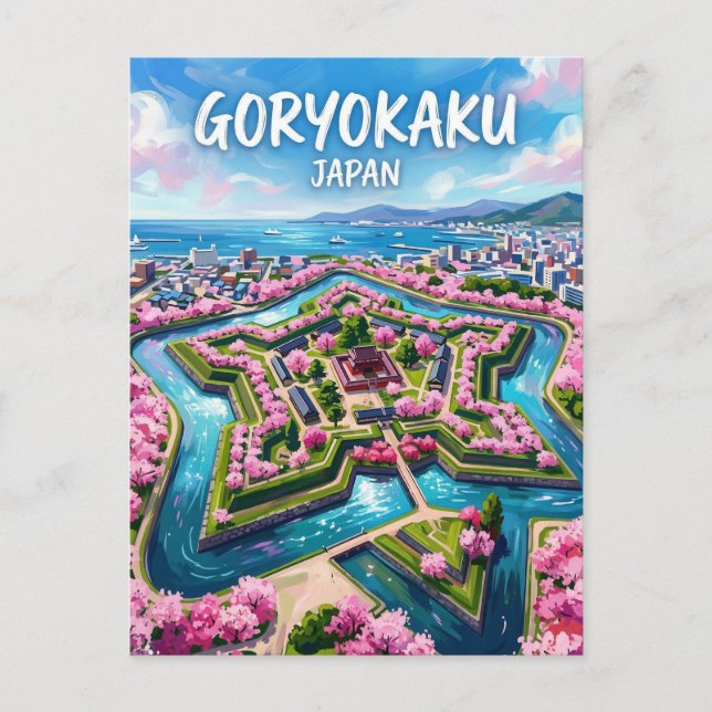 Carte Postale Fort Goryokaku Japon (Devant)