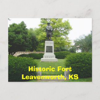 Carte Postale Fort historique Leavenworth, KS- Général Grant Mon