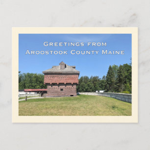Carte Postale Fort Kent Blockhouse Aroostook Comté Maine