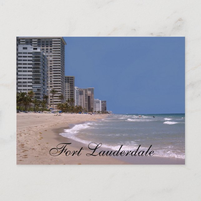 Carte Postale Fort Lauderdale Florida Beach & Ocean Postcard (Devant)