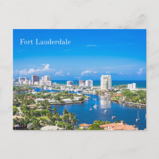 Carte Postale Fort Lauderdale, Florida Summer City View
