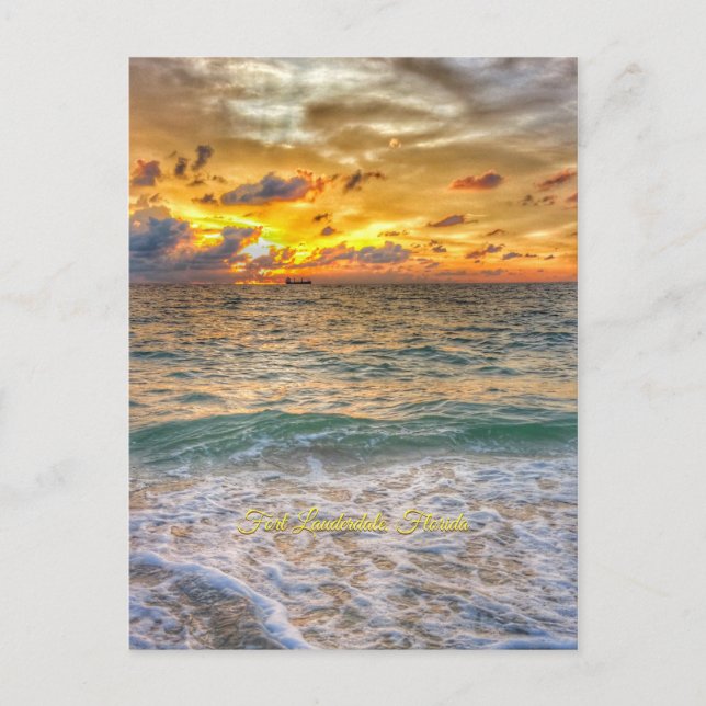 Carte Postale Fort Lauderdale, Floride - Aqua Burn (Devant)