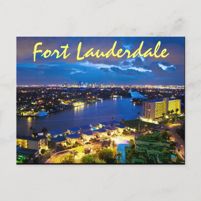Carte Postale Fort Lauderdale, Floride, États-Unis (Devant)