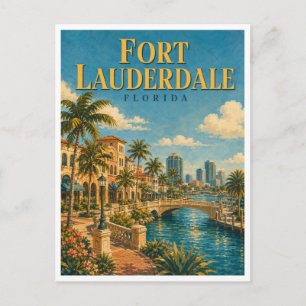 Carte Postale Fort Lauderdale Floride Las Olas GeoSaga