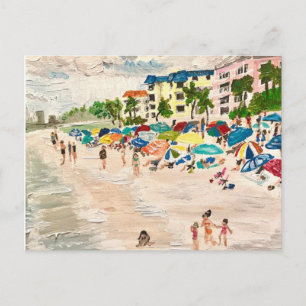 Carte Postale "Fort Myer's Beach" tableau de Willlowcatdesigns