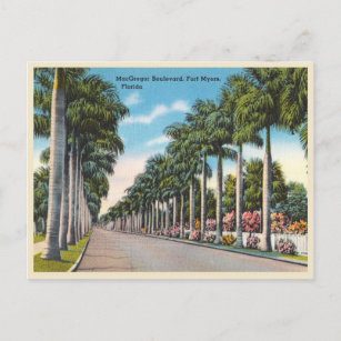 Carte Postale Fort Myers, Floride, boulevard MacGregor