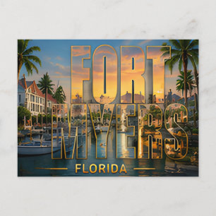 Carte Postale Fort Myers Floride Côte du Golfe Cadeau Voyage