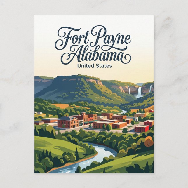 Carte Postale Fort Payne Alabama (Devant)