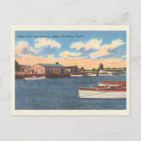 Fort Pierce, Floride port vintage et chaussée