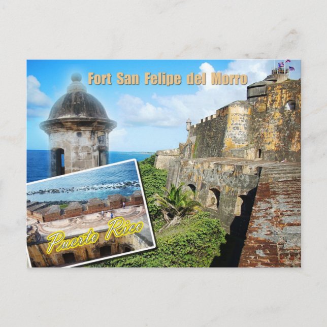 Carte Postale Fort San Felipe del Morro, Porto Rico (Devant)