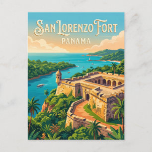 Carte Postale Fort San Lorenzo Panama