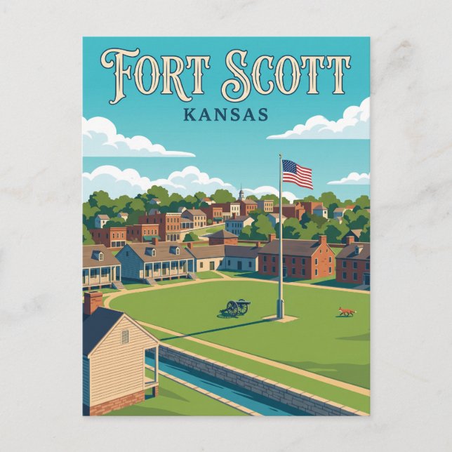 Carte Postale Fort Scott Kansas (Devant)