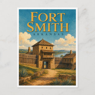Carte Postale Fort Smith Arkansas Frontier Fort GeoSaga