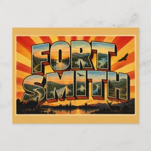 Carte Postale Fort Smith Vallée de la rivière Arkansas Art de mo