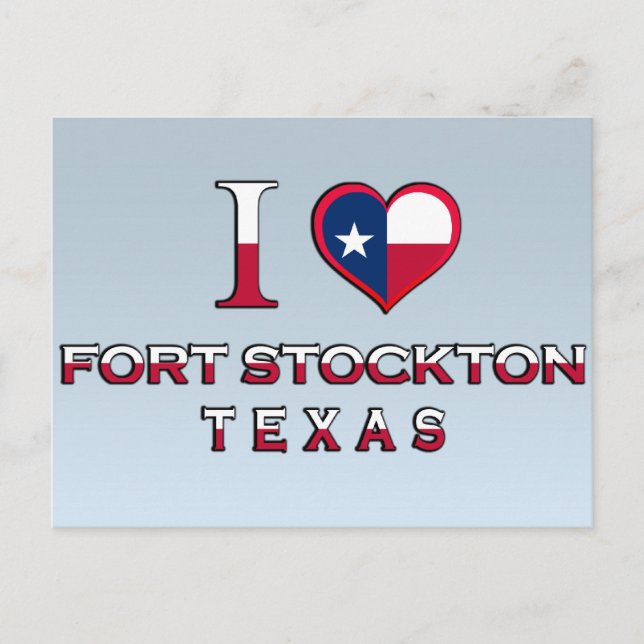 Carte Postale Fort Stockton, Texas (Devant)