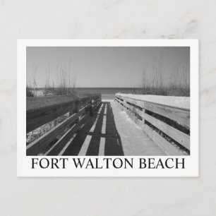 CARTE POSTALE FORT WALTON BEACH, FL NOIR / BLANC