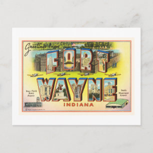 Carte Postale Fort Wayne #2 Indiana IN Vintage Travel