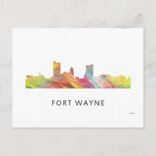 CARTE POSTALE FORT WAYNE SKYLINE WB1 -