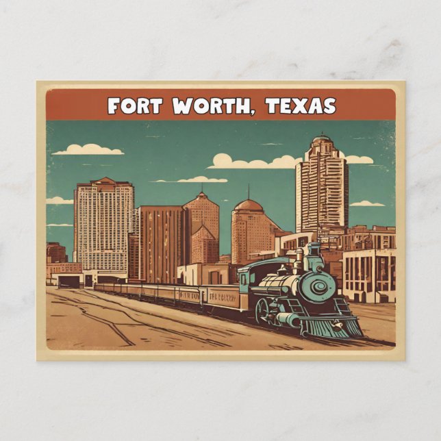 Carte Postale Fort Worth, Texas (Devant)