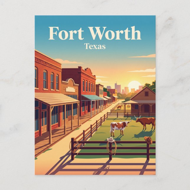Carte Postale Fort Worth, Texas (Devant)