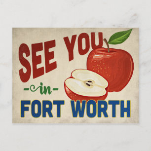 Carte Postale Fort Worth Texas Apple - Vintage voyage