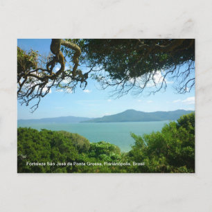 Carte Postale Fortaleza São José, Florianópolis, Brasil.