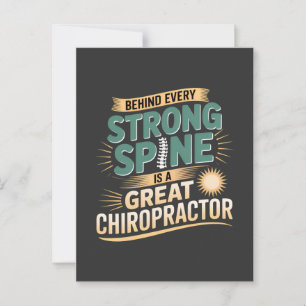 Carte Postale Forte colonne vertébrale Grand Chiropraticien Conc