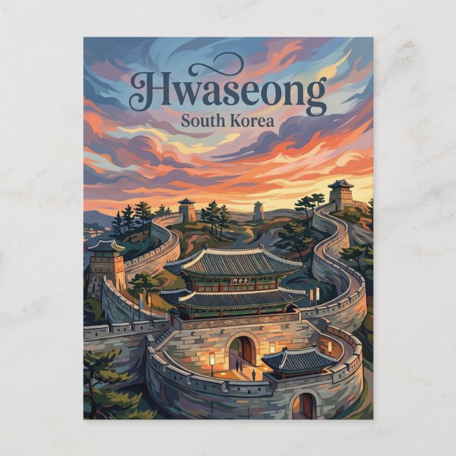 Carte Postale Forteresse de Hwaseong Corée du Sud (Devant)