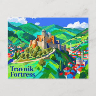 Carte Postale Forteresse de Travnik Bosnie-Herzégovine