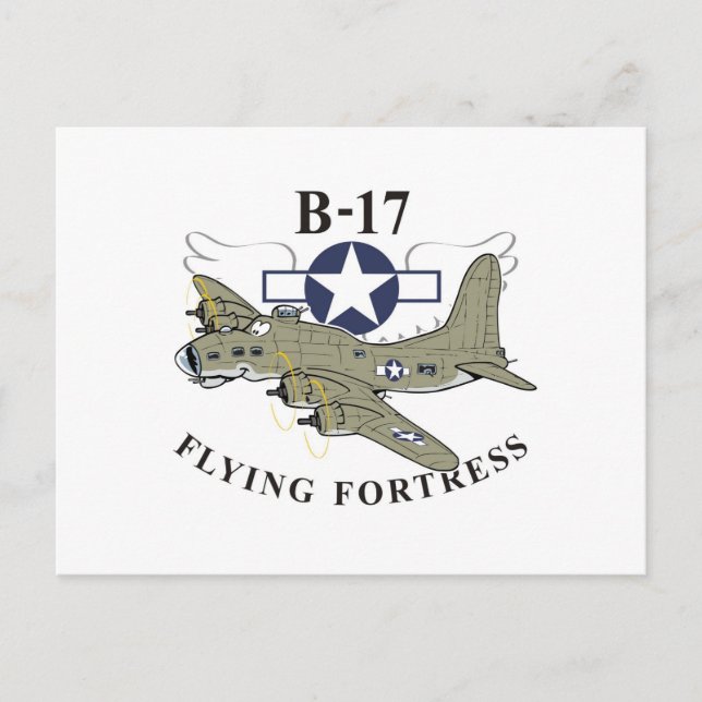 Carte Postale Forteresse volante B-17 (Devant)