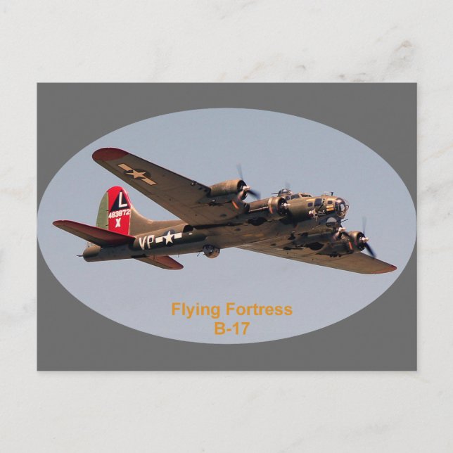 Carte Postale Forteresse volante B-17 (Devant)
