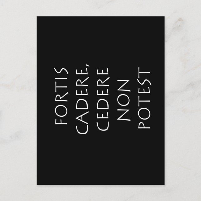 Carte Postale Fortis cadere cedere non potest (Devant)