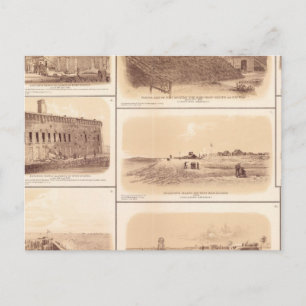 Carte Postale Forts Sumter & Moultrie, île de Sullivan