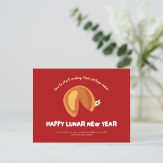 Carte Postale Fortune Cookie Chinese Lunar New Year Design