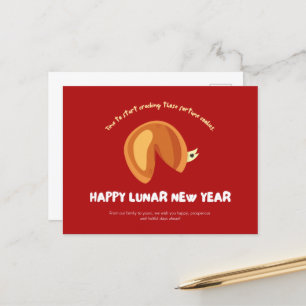 Carte Postale Fortune Cookie Chinois Lunaire Nouvel An Design Po